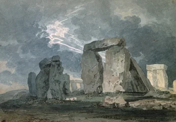 Stonehenge durante un temporale, c.1794